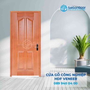Cửa Gỗ HDF Veneer 4A Xoan dao 2