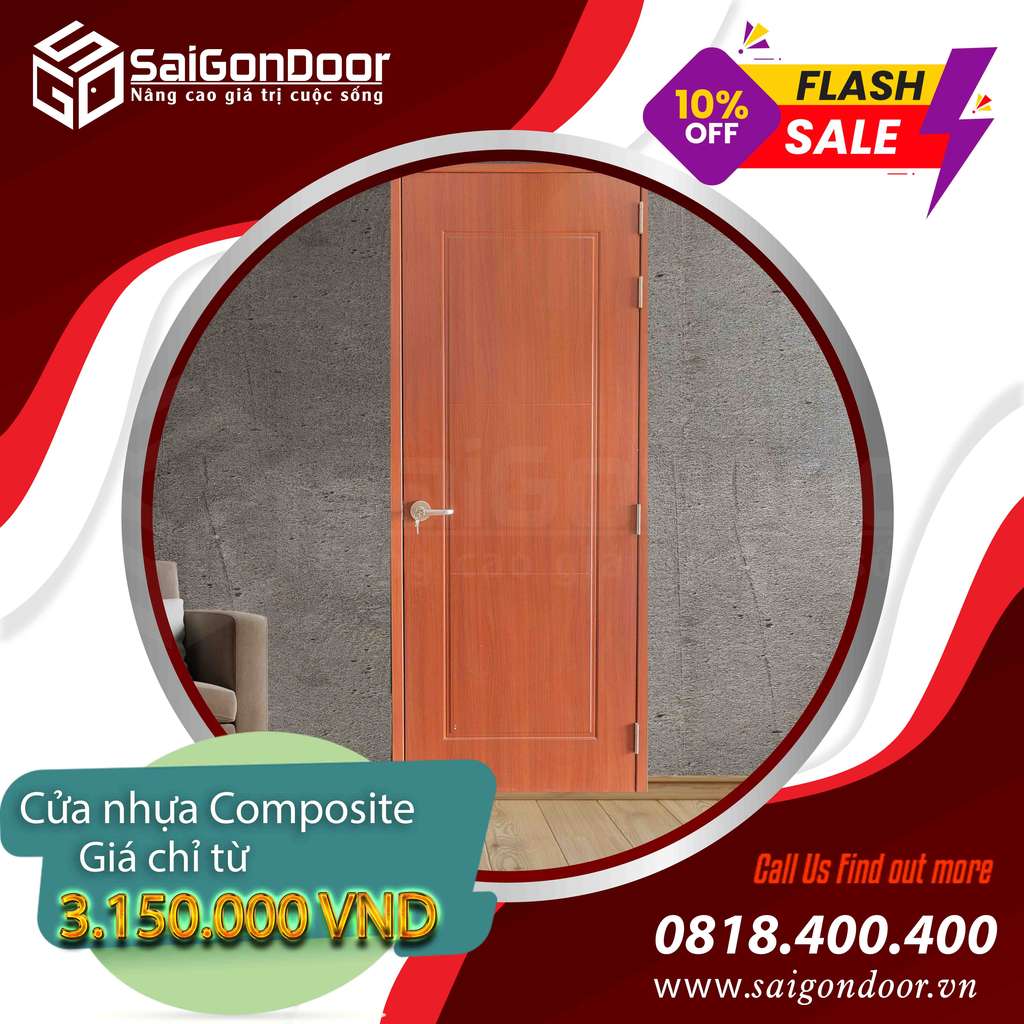 Mẫu cửa nhựa gỗ SaiGonDoor