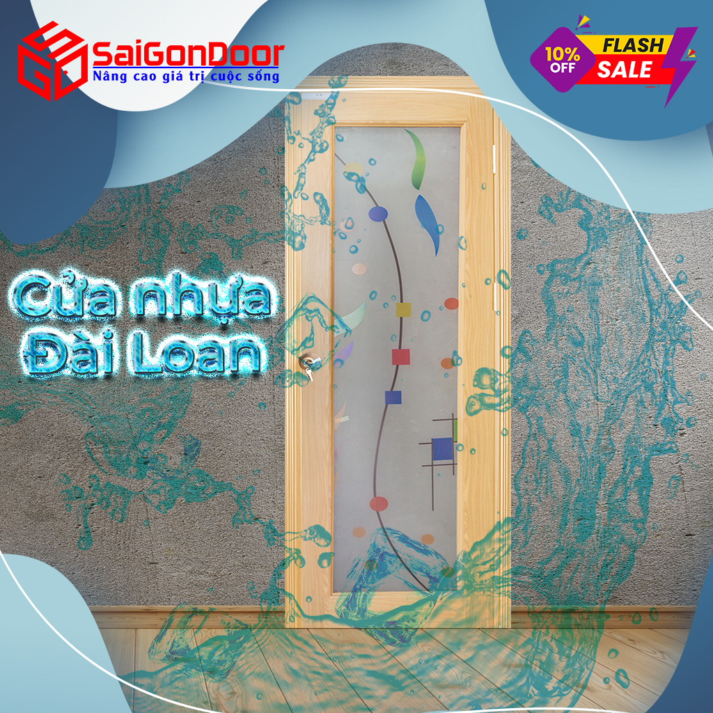 Cửa thường được dùng làm cửa nhà vệ sinh, cửa nhà tắm hay phòng ngủ