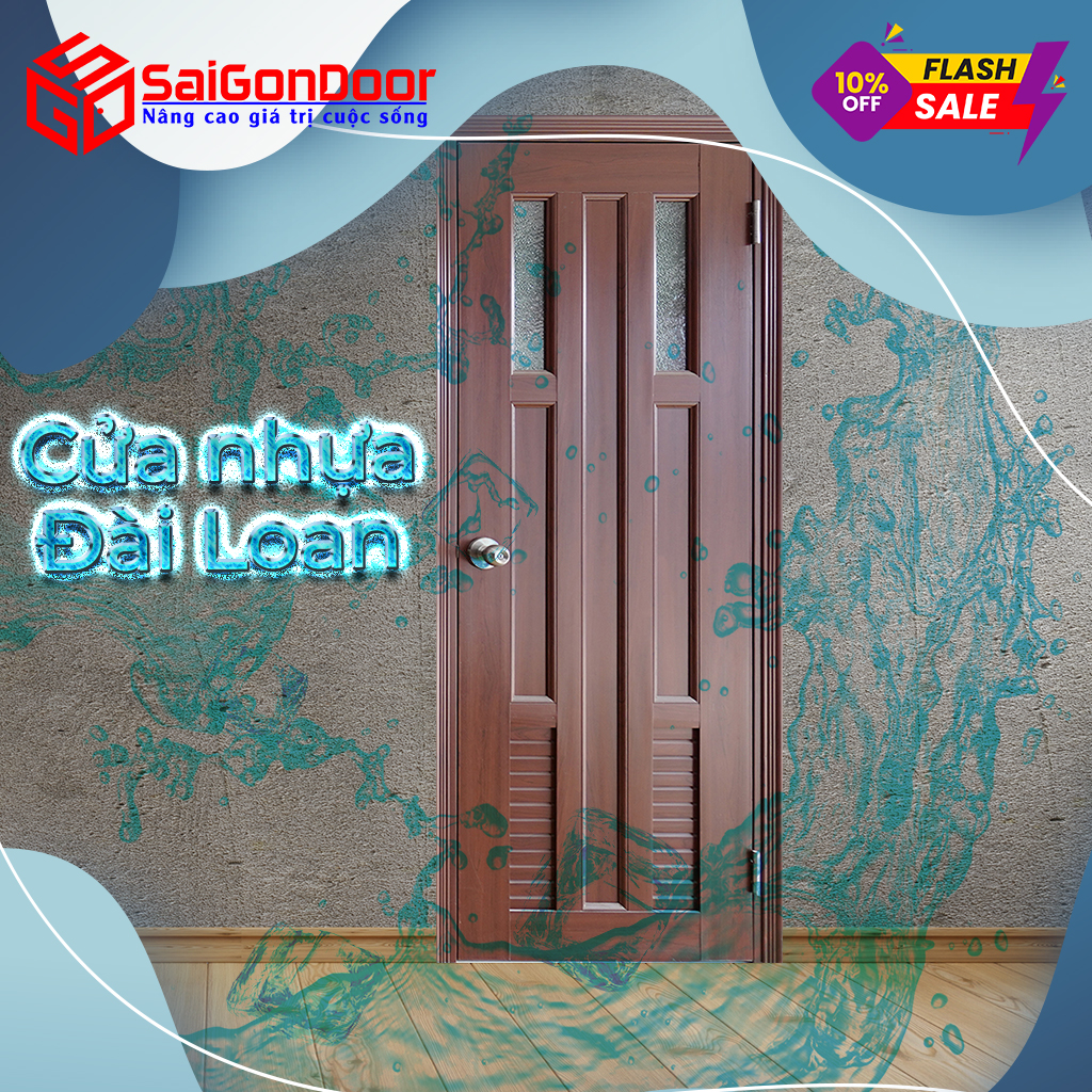 Cửa không nên lắp làm cửa chính hay tiếp xúc trực tiếp với ánh nắng