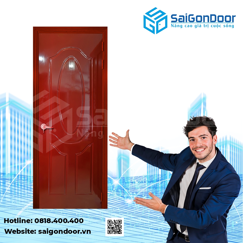 Cửa gỗ nhựa Composite chịu nước 100%